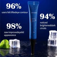 Crema para ojos para hombre, hialuronato, Gel para ojos fresco, crema hidratante debajo de los ojos para ojeras, hinchazón, líneas finas, cuidado de los ojos - details 2