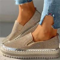 Zapatos de Moda Primavera 2024 para Mujer Zapatos Planos con Plataforma de Diamantes de Imitación - details 2
