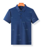 Verano 2025 nueva camisa polo de manga corta para hombres camiseta delgada estampada informal de negocios suelta y transpirable - details 4