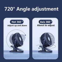 Ventilador de Escritorio Portátil Mini USB Recargable Ultra-Quieto con 3 Velocidades Ajustables para Estudiantes y Oficina Fabricado en China - details 2