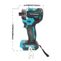 Destornillador eléctrico hexagonal sin escobillas, Taladro Inalámbrico recargable de 1/4 pulgadas para batería Makita de 18v - details 2
