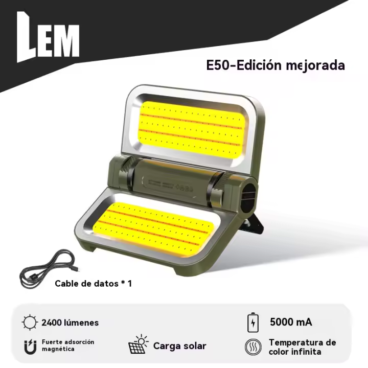 Linterna de Camping LED Resistente al Agua Montaje en Pared Ideal para Pesca y Actividades al Aire Libre - 1