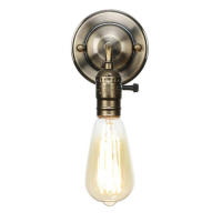 Interruptor de cadena de extracción de luces led de pared, lámpara de pared de dormitorio de hierro Vintage, estilo Retro, Loft cromado, mesita de noche, escalera, Wandlamp - details 3
