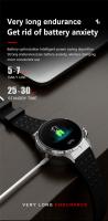 Reloj inteligente deportivo para hombre, con NFC, monitor de frecuencia cardíaca, aleación, AMOLED, 1 GB, notificaciones de WhatsApp. - details 6