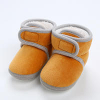 Botines suaves para bebé y niño, botas de nieve con pompón sólido, zapatos cómodos de moda, recién nacidos - details 14