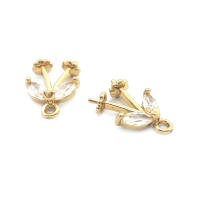 Colgante de Abalorio de Cuentas de Medio Agujero de Oro 18K Material de Metal de China - details 91
