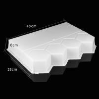 Moldes de ladrillo reutilizables para cama de flores de valla, molde decorativo de ladrillo DIY para accesorios de paisaje de jardín - details 3