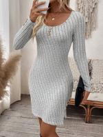 Vestidos de temperamento simple y elegante para mujeres con faldas cortas delgadas - details 4