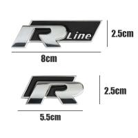 1 Uds. Parachoques delantero y trasero del maletero del coche, pegatinas decorativas con emblema R-e para VW R e Golf 6 7 Touran Touareg Polo - details 9