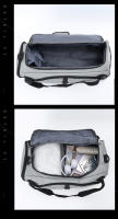 Bolsa de lona de viaje de 55L, bolsas de senderismo para exteriores, bolsa grande de fin de semana seca y húmeda, bolso de separación de corta distancia, mochila escolar versátil - details 5