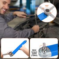 Llave de Trinquete de Extensión Versátil Ajuste Cero Offset Tamaño Compacto para Trabajo en Espacio Cerrado Herramienta de Mejoramiento del Hogar - details 3