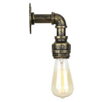 Candelabro de pared de tubería de agua Industrial Steampunk Vintage E27 Edison, lámpara de pared rústica para pasillo, cafetería, Bar, hogar, óxido - details 1