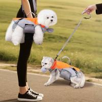 Con chaqueta enfriadora para mascotas con hombro desmontable, transpirable, soporte completo, mochila de abrazo Horizontal, manos libres - details 8