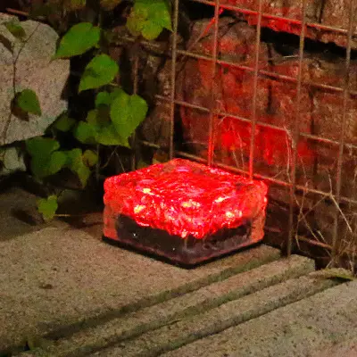 Luz de Hielo de Ladrillo Solar Iluminación al Aire Libre Impermeable para Camino, Escalera, Jardín, Patio, Fiesta, Navidad - 1