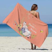 Peter Rabbit-toalla de secado rápido para Fiess, paño de microfibra para acampar, Sauna, toallas absorbentes para gimnasio con diseños para el hogar - details 5