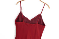 Vestidos largos sexis con tirantes finos y volantes y cuello en V para mujer, Vestidos largos elegantes de corte a para verano 2025, Vestidos largos de fiesta con espalda descubierta para noche - details 10