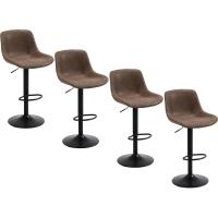 taburetes de Bar giratorios con Respaldo,sillas de Bar Modernas Ajustables,Taburete Alto sin Brazos - details 4