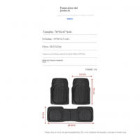Alfombrilla universal antideslizante para pies de coche, alfombrilla lavable para pies de coche, alfombrilla ajustable para pies - details 4