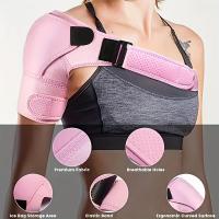 Soporte Ajustable con Mangas Giratorias, Brazalete Deportivo Unisex Rosa con Correa de Hombro Transpirable, Compresión de Ajuste Universal - details 3