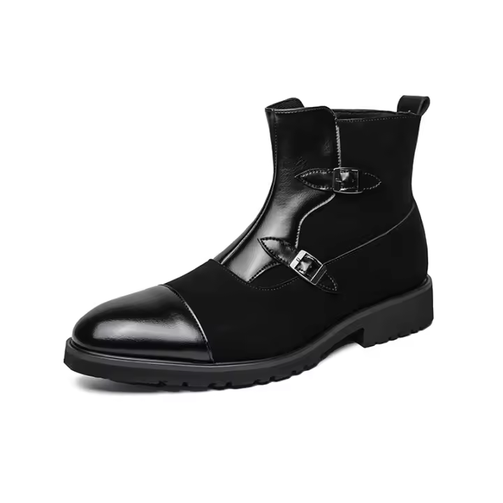 Botas Chukka para hombre Botas de tobillo de cuero genuino para hombre Calzado clásico informal estilo Oxford - 1