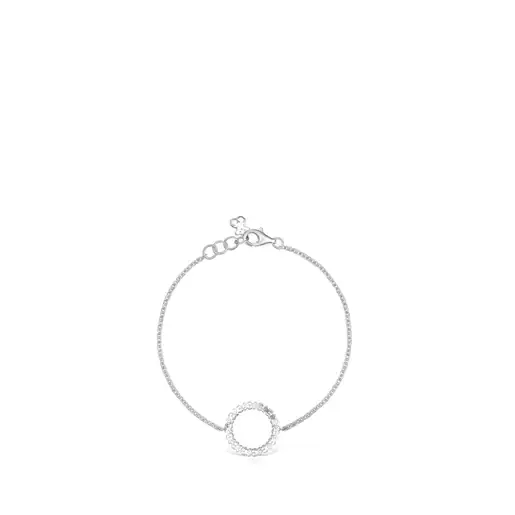 Pulsera de oso redondo TAOS en plata pura 17,5 cm - 1