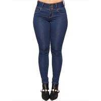 Vaqueros de cintura media con control de barriga para mujer, ajustados para mujer, vaqueros elásticos estéticos - details 3