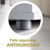 Armario Multiusos 6 estantes, Madera de ingeniería, Blanco, 61x190x35cm - details 5