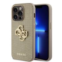 Funda TPU Perforada 4G Glitter Metal iPhone 15 Pro Max Gold Root Technology - details 0