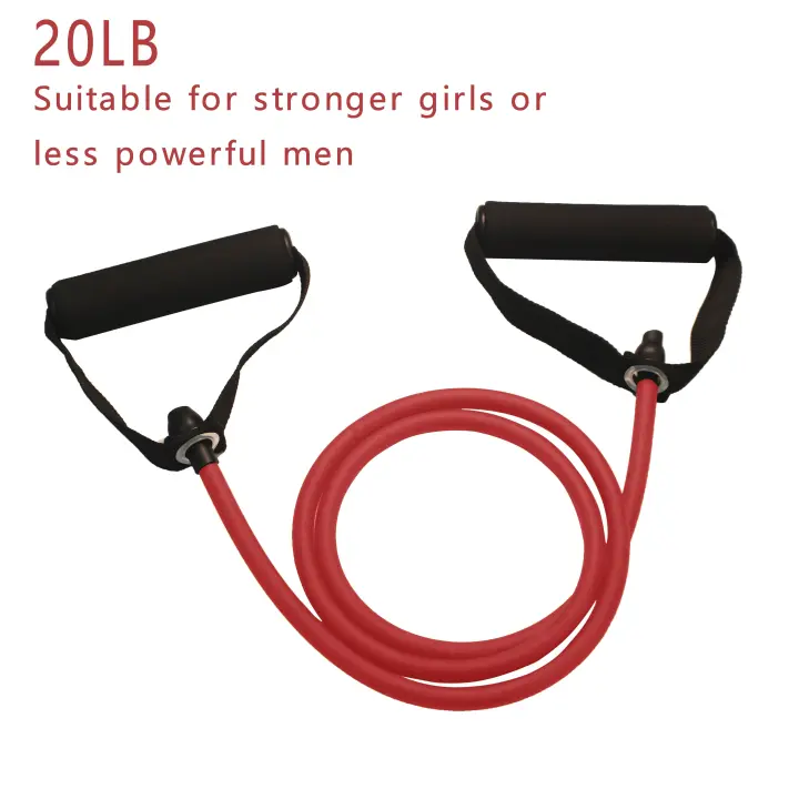 Bandas de resistencia con asas, bandas de ejercicio, bandas de entrenamiento con asas para hombres y mujeres, equipo de entrenamiento de fuerza en casa - 1