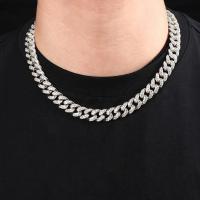 Collar Cadena with Diamante de Imitación Plateada Dorado Hip Hop Cubana para Hombre Mujer de Aleacion, Hombres Miami - details 3