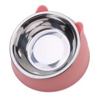 Cuenco inclinado de acero inoxidable para gato y perro, comedero antideslizante para mascotas, 15 grados, protección para el cuello - details 2