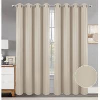 Cortinas Opacas Termicas Aislantes Frio y Calor Cortinas Dormitorio 2 Piezas 140x260 CM Blackout Curtains con Ojales Cortinas Grises Opacas Cortinas para Habitacion Salon Comedor y Dormitorio - details 4