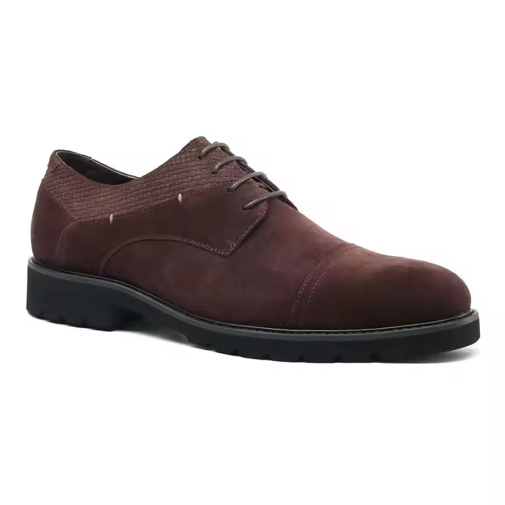 Cuero de gamuza de moda para hombres, zapatos de hombre de alta calidad. - 1