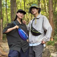 Bolso de pecho deportivo de gran capacidad para hombre, bandolera de nailon con contraste de Color, bolso de dumplings, impermeable, de estilo coreano, para exteriores - details 18