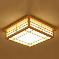 Lámpara de Techo con Estilo Japonés de Madera Sólida LED Luz con Montaje en Techo y Control Remoto para Dormitorio Sala de Estar - details 6
