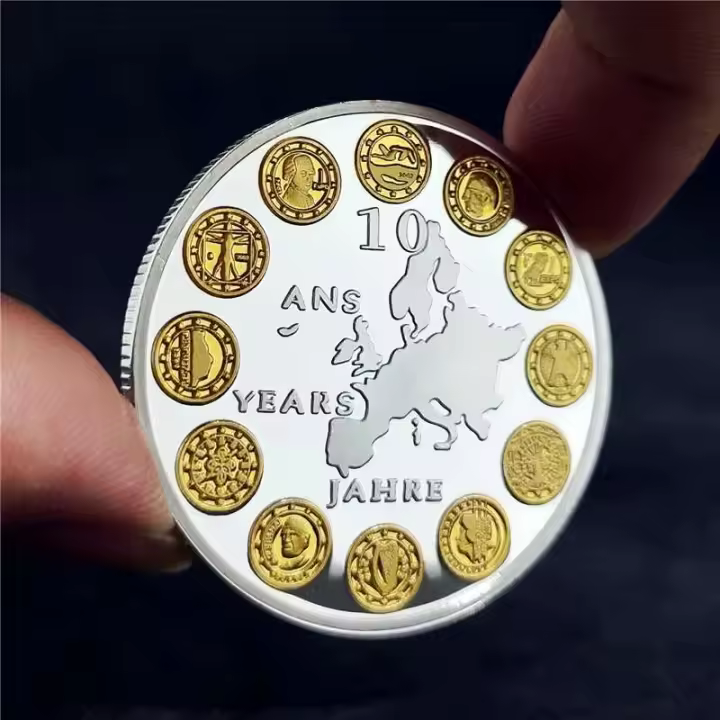 Colección europea de la UE, artefactos de recuerdo, monedas de moneda extranjera, medallones conmemorativos - 1