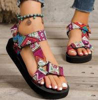 Sandalias planas deportivas con punta descubierta para mujer, zapatos textiles de talla grande, ropa de playa para primavera y verano, 43, 42, 4140, 39 - details 2