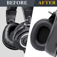 Almohadillas de repuesto para auriculares, compatibles con Audio Technica ATH M50, M50X, M50XBT, M50RD - details 1
