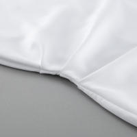 Vestido largo sin mangas con cintura ajustada para mujer, vestido largo sin mangas con abertura en los extremos, color blanco, novedad de verano, primavera - details 18