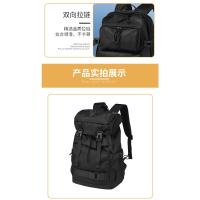 Mochila ligera de gran capacidad para montañismo al aire libre, mochila de viaje para hombres universitarios, mochila impermeable de tendencia negra - details 8