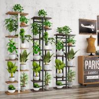 Soporte para Plantas de 8 Niveles Interiores con Estantes para Macetas de Flores Altas y Bajas - details 1