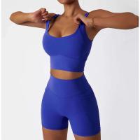 Conjunto de Yoga Sin Costuras para Mujeres Uniforme de Gimnasio de Entrenamiento Sujetador PIESS - details 12