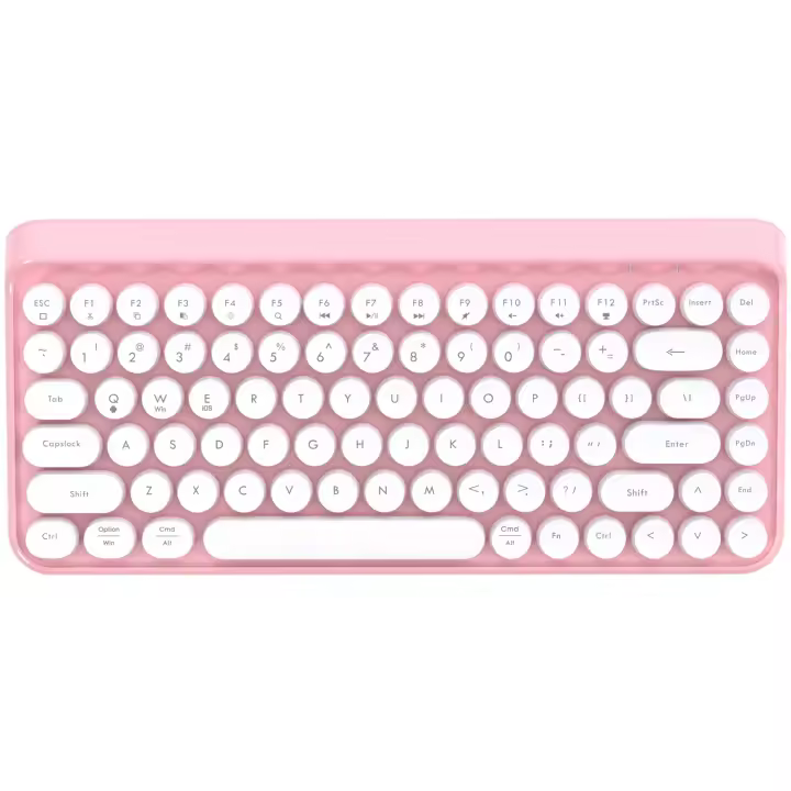 Teclado Portátil Bluetooth Mini Compacto Retro Escritor Diseño de 84 Teclas Flexible - 1