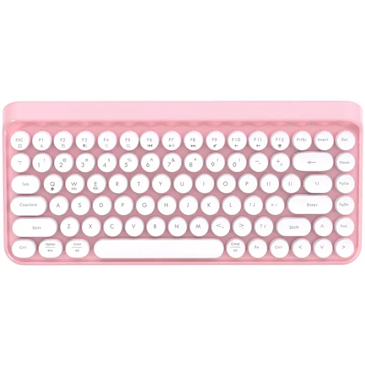 Teclado Portátil Bluetooth Mini Compacto Retro Escritor Diseño de 84 Teclas Flexible - 1