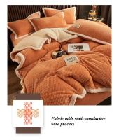 Juego de Ropa de Cama con Forro de Cama Lujo Invierno Cálido Grosor Individual Doble Par Tapete Funda de Edredón Juego de Fundas de Almohada - details 6