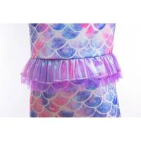 Vestido de cola de disfraz de princesa Ariel de fantasía de sirena púrpura para niña pequeña para fiesta en la playa - details 9