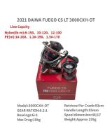 DAIWA-Carretes de pesca giratorios FUEGO CS LT 1000S-XH 2000S-XH 2021 2500-XH 2500S-XH 3000-C 3000CXH-OT 4000-C 5000-CXH 6000-H, 2500 - details 3