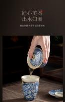 Taza Lao Tao Ni de gama alta individual con juego de té con tapa San Cai antiescaldado - details 5