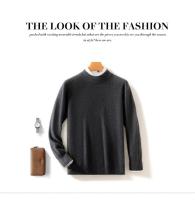 Otoño/Invierno nuevo jersey de lana suéter camisa de cachemira camisa de parte inferior de punto suelta de manga larga con cuello semialto para hombre - details 22
