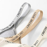 Sujetador con escote en V profundo inalámbrico con letras en inglés, ropa interior push-up ajustada a prueba de golpes, sujetador antiflacidez sin marcas para mujer - details 8